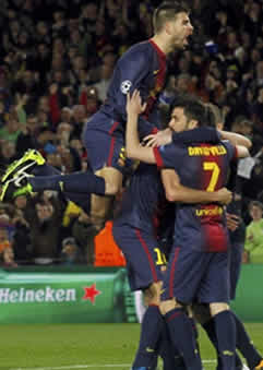 Foto de El Barça a cuartos tras vencer 4-0 al Milan