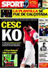 Portada diario Sport del 24 de Febrero de 2011