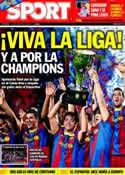 Portada diario Sport del 16 de Mayo de 2011