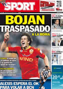 Portada diario Sport del 22 de Junio de 2011