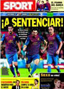 Portada diario Sport del 1 de Noviembre de 2011