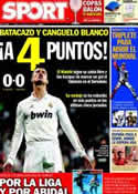 Portada diario Sport del 9 de Abril de 2012