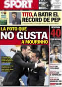Portada diario Sport del 27 de Octubre de 2012