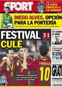 Portada diario Sport del 7 de Febrero de 2013